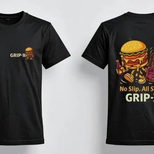 GRIP-X “All Sauce, No Slip” T-Shirt – Burger Beast Edition